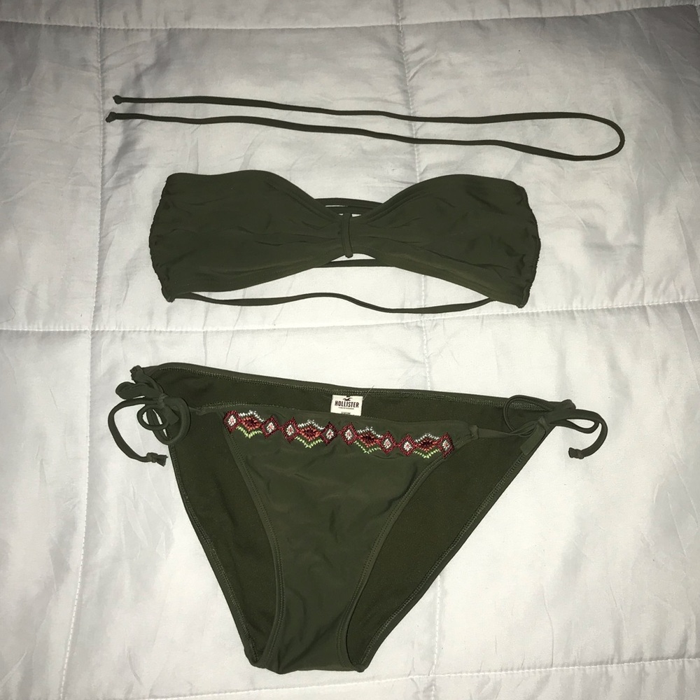 Hollister army green bikini